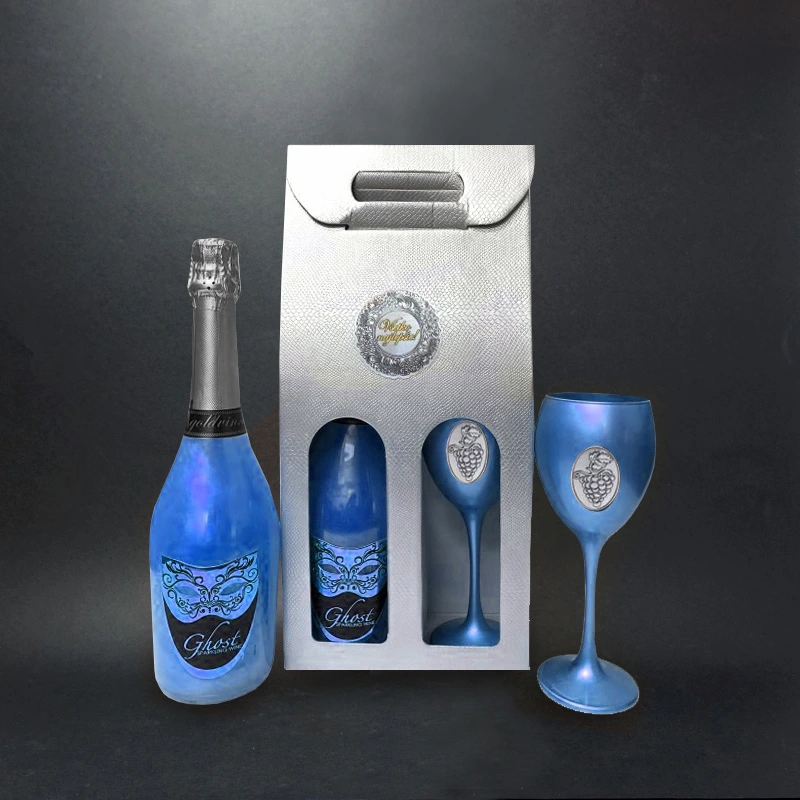 Darčekový set GHOST BLUE s farebným pohárom